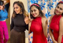 சைடு வாக்கில் சைஸ் காட்டி அசத்தும் இளம் நடிகை ஶ்ரீது!!
