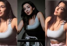 முன்னழகு தெரிய ஹாட் போஸ் கொடுத்த பார்வதி நாயர்!!