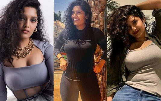 முன்னழகை எடுப்பா காட்டி ரித்திகா சிங் வெளியிட்ட ஹாட் புகைப்படங்கள்!!