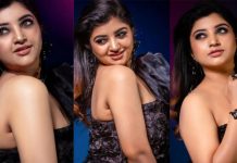 முன்னழகை எடுப்பாக காட்டி அசத்தலாக போஸ் கொடுத்த மகாலட்சுமியின் லேட்டஸ்ட் கிளிக்ஸ்!!