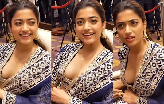 குட்டியூண்டு டாப்ஸ் அணிந்து பிதுங்கும் முன்னழகை பளிச்சென காட்டி ரசிகர்களை சூடேற்றும் ராஷ்மிகா மந்தனா!!