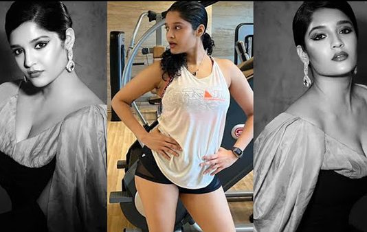 தொட்டா வழுக்கிட்டு போயிடும் போல இருக்கே.. முழு தொடையையும் காட்டி.. கிறங்கடித்த ரித்திகா சிங்!!