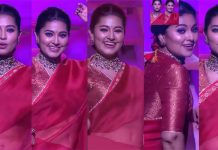ட்ரான்ஸ்பரண்ட் உடையில் மொத்த அழகும் எடுப்பா தெரிய ஆட்டம் போட்ட சினேகா!!