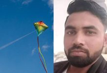 மாஞ்சா நூல் கழுத்தில் சிக்கியதில் பைக்கில் சென்றவருக்கு அரங்கேறிய சோகம்!!