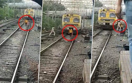 ரயிலில் தற்கொலைக்கு முயன்ற பெண்.. ஓடி வந்த ரயில்வே காவலர்.. பதறிய பயணிகள் : பரபரப்பு சம்பவம்!!