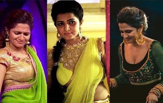 லோநெக் உடையில் மொத்த அழகையும் காட்டி இளசுகளை திணறடித்த திவ்யதர்ஷினி!!