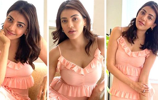 பால் கொழுக்கட்ட மாதிரி கும்முன்னு இருக்கிறீங்க… காஜல் அகர்வால் ஹாட் போட்டோஸ்!!