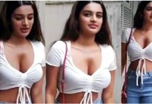 டைட்டான லெக்கின்ஸ் அணிந்து முட்டிபோட்டு குனிந்தபடி சூடான போஸ் கொடுத்த நிதி அகர்வால்!!