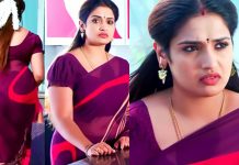 வாவ்.. சீரியலில் குடும்ப குத்துவிளக்காக தோன்றும் நடிகை வித்யா-வா இது..? வாயை பிளந்த ரசிகர்கள்!!
