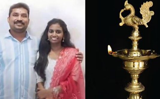 திருமணம் நடந்த 2 மாதங்களில் ஆசை மனைவியை விளக்கால் அடித்து கொலை.. கணவன் செய்த செயலால் அதிர்ச்சி!!