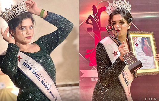 மிஸ் தமிழ்நாடு பட்டத்தை தட்டி சென்ற கூலி தொழிலாளியின் மகள் : உருகும் பெற்றோர்!!