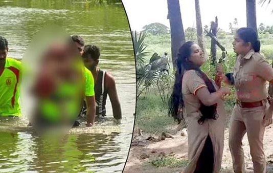 4 வயது மகளை மீட்க கைக்குழந்தையோடு ஆற்றில் குதித்த தாய்… நீரில் மூழ்கிய குழந்தைகளுக்கு நேர்ந்த துயரம்!!