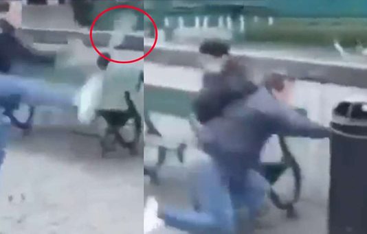 புறாவை எட்டி உதைத்த நபர்… அடுத்த நொடியே பலி தீர்த்த கர்மா : தீயாய் பரவும் வீடியோ!!