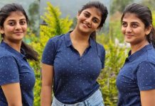 டி-ஷிர்டில் வேற லெவல் போஸ் கொடுத்து ஆளை மயக்கும் கேப்ரியல்லா!!