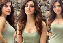 நீச்சல் உடையில் புகைப்படங்களை வெளியிட்ட நடிகை மெஹரீன்… வாயை பிளக்கும் ரசிகர்கள்!!