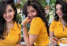 இறுக்கமான பனியனில் முன்னழகை காட்டி கவர்ச்சி போஸ் கொடுத்த ரித்திகா சிங்!!