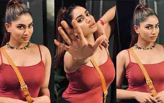 டைட்டான பனியனில் கட்டழகு எடுப்பாக தெரிய ஹாட் போஸ் கொடுத்து புகைப்படங்களை வெளியிட்ட ஷிவானி!!