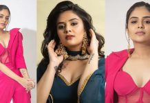 சட்டையை ஓப்பனாக விட்டு கவர்ச்சியில் ரசிகர்களை கிறங்கடிக்கும் ஸ்ரீமுகி!!