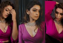 தாவணி பாவாடையில் மாராப்பை விலக்கி தொப்புளை காட்டி ரசிகர்களுக்கு கவர்ச்சி விருந்து வைத்த ஸ்ரீனிகா!!
