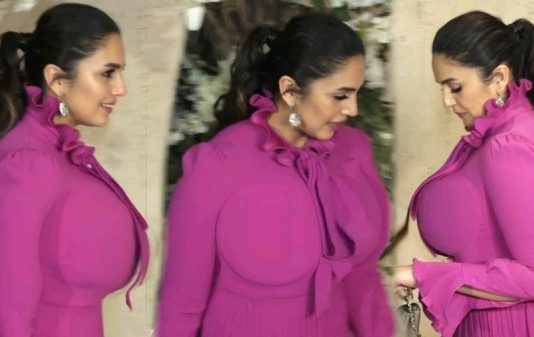 மேலாடையை ஓப்பனாக விட்டு முன்னழகு எடுப்பாக தெரிய ஹாட் போஸ் கொடுத்த ஹியூமா குரேஷி!!