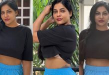 மைண்டு எங்கயோ போவுதே… டாப்ஸில் அந்த இடத்தை காட்டி புகைப்படங்களை வெளியிட்ட ரேஷ்மா!!