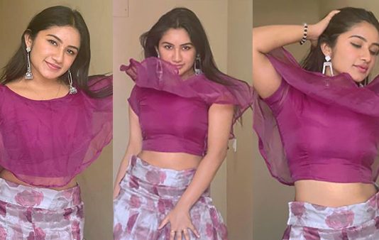 முன்னழகை எடுப்பா காட்டி மார்க்கமான போஸ் கொடுத்த ரவீணா தாஹா!!