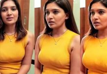 கடற்கரையில் முண்டா பனியனில் முன்னழகை தூக்கி காட்டி போஸ் கொடுத்த வாணி போஜன்!!