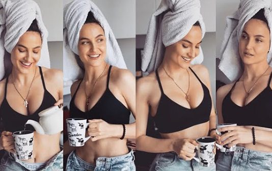 மாடர்ன் உடையில் எல்லி அவ்ரம் வெளியிட்ட ஹாட் போட்டோஸ்!!