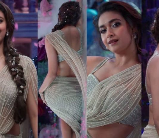 அங்கங்களை காட்டி கவர்ச்சியை அள்ளி வீசிய கீர்த்தி சுரேஷ் லேட்டஸ்ட் போட்டோஸ்!!