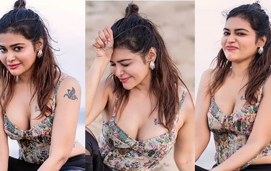 எடுப்பான பின்னழகை காட்டி மூச்சு முட்ட வைத்த தர்ஷா குப்தாவின் நச் கிளிக்ஸ்!!