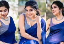 தங்கத் தாமரை மகளே வா அருகே… உடலோடு ஒட்டிய உடையில் சும்மா கும்முனு போஸ் கொடுத்த சாக்ஷி அகர்வால்!!