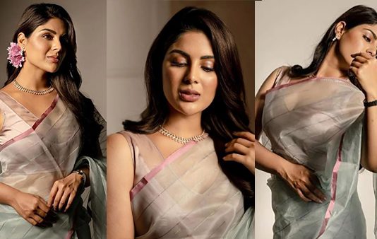 சைனிங் உடம்ப காட்டி ஹாட் போஸ் கொடுத்த சம்யுக்தா மேனன்!!