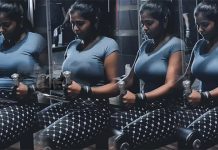 முன்னழகை எடுப்பா காட்டி செம கவர்ச்சி போஸ் கொடுத்த ஷாலு ஷம்மு!!