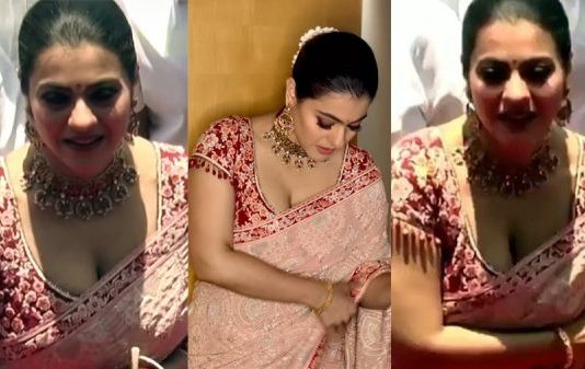 பிதுங்கும் முன்னழகை காட்டி இளசுகளை கிறங்கடித்த கஜோல்!!