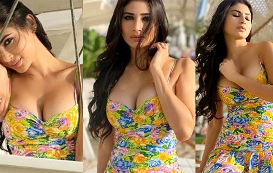 முன்னழகை குனிந்து காட்டி ரசிகர்களை கிறங்கடித்த மௌனி ராய் லேட்டஸ்ட் கிளிக்ஸ்!!