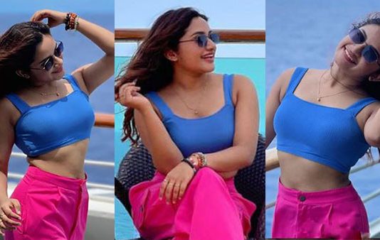 கவர்ச்சி ஆட்டம் போட்ட ரவீனா தாஹா ஹாட் போட்டோஸ்!!