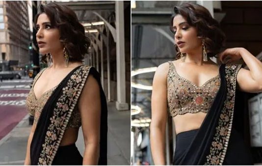 லோநெக் ஜாக்கெட்டில் முன்னழகை இறக்கி காட்டிய சமந்தா.. எக்குத்தப்பா வர்ணிக்கும் நெட்டிசன்ஸ்!!