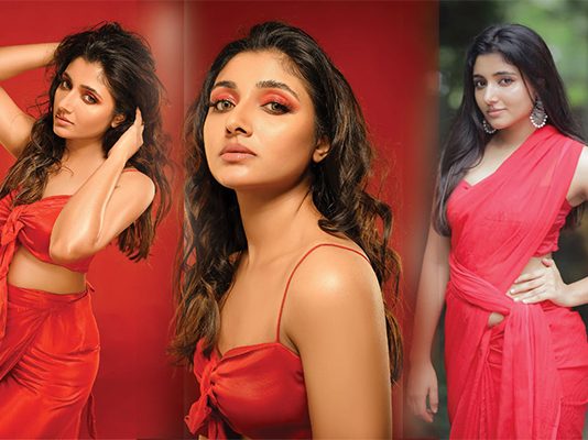 அழகை காட்டி விதவிதமாக போஸ் கொடுத்து மிர்னா வெளியிட்ட புகைப்படங்கள் : வாயை பிளந்த ரசிகர்கள்!!