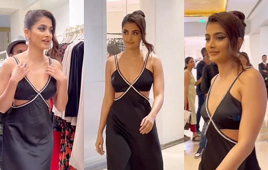 கவர்ச்சி உடையில் செம ஹாட்டான போஸ் கொடுத்த பூஜா ஹெக்டே!!