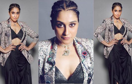 என்னமா இது.. நைட்டு தூங்குன மாதிரி தான்.. வரம்பு மீறிய கவர்ச்சியில் ரெஜினா!!