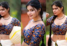 பால் கொழுக்கட்ட மாதிரி சும்மா கும்முன்னு இருக்க… சைனிங் அழகில் தவிக்கவிட்ட தர்ஷா!!