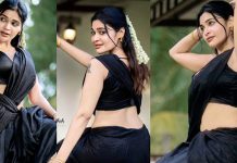 அந்த ஏரியாவ க்ளோசப்ல காட்டி ரசிகர்களின் ஹார்ட் பீட்டை எகிற வைத்த தர்ஷா குப்தா!!
