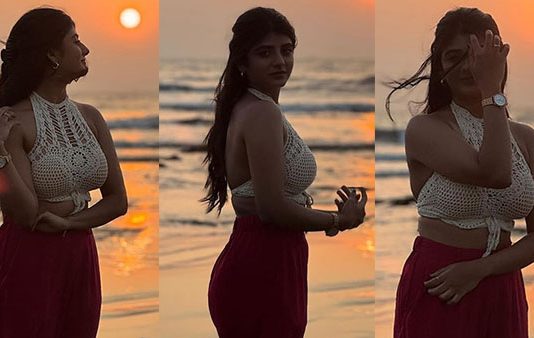 கடற்கரையில் வெறும் அந்த ஆடை மட்டும் அணிந்திருக்கும் கேப்ரில்லா… இதுவரை இல்லாத அளவிற்கு கவர்ச்சி!!