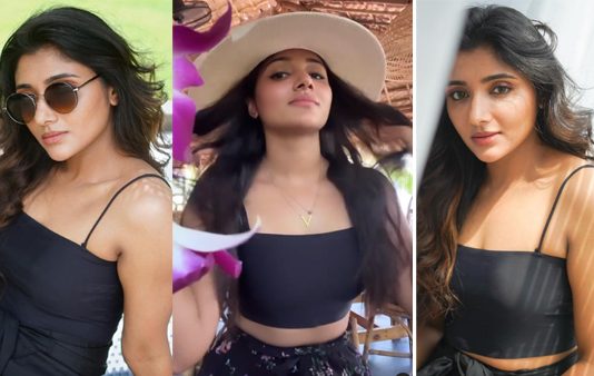 கவர்ச்சியான உடையில் நடிகை மிர்னா வெளியிட்ட ஹாட் போட்டோஸ்!!