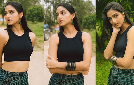 வெறும் உள்ளாடையுடன் இளசுகளை திக்குமுக்காட வைத்த அனஸ்வரா ராஜன்!!