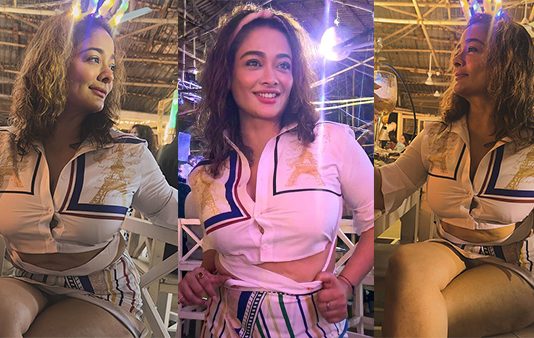 பட்டன் தெறிச்சா மொத்த மானமும் போயிடும்… டைட்டான சட்டையில் திமிறி நிற்கும் அழகைக் காட்டிய கிரண்!!