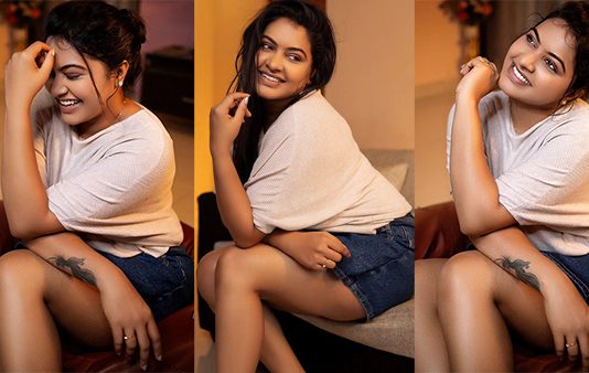 கட்டழகை கச்சிதமா காட்டி போஸ் கொடுத்த ரச்சிதா மகாலட்சுமி!!